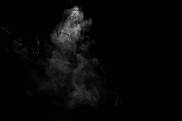 Abstraktní Prášek Nebo Kouřový Efekt Izolované Černém Pozadí Rozostření — Stock fotografie