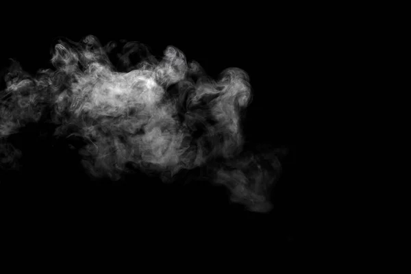 Abstract Powder Smoke Effect Isolated Black Background — Stock Photo, Image