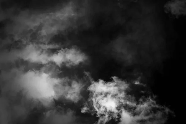 Λευκό Σύννεφο Και Μαύρο Ουρανό Υφή Φόντο — Φωτογραφία Αρχείου