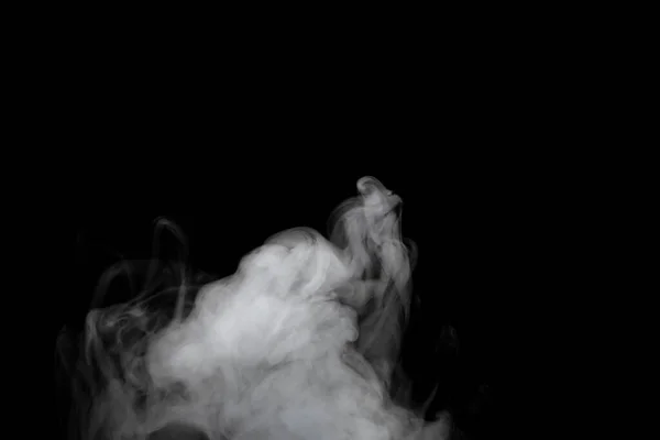 Abstract Powder Smoke Effect Isolated Black Background — Stock Photo, Image