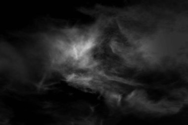 Beyaz bulut ve siyah gökyüzü dokulu arkaplan