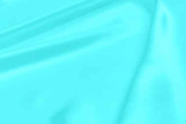 Cyan-Teal saten kumaş dokusu yumuşak bulanık arkaplan
