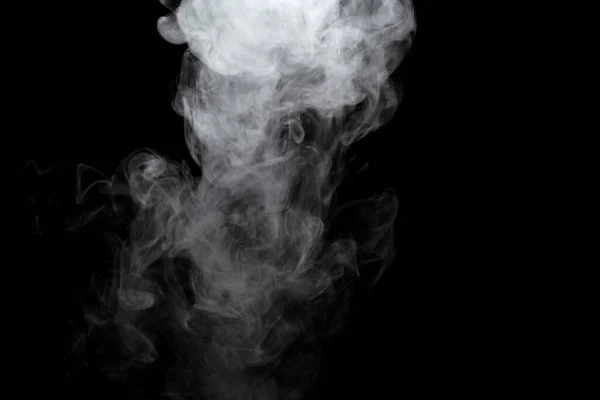 Absztrakt Por Vagy Füst Hatása Izolált Fekete Alapon — Stock Fotó