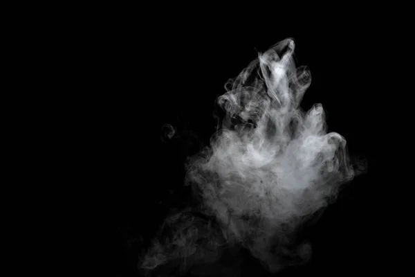 Polvo Abstracto Efecto Humo Aislado Sobre Fondo Negro — Foto de Stock