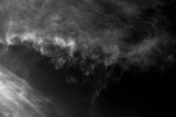 Nube Blanca Fondo Texturizado Cielo Negro — Foto de Stock