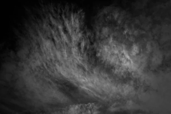 Nuage Blanc Ciel Noir Fond Texturé — Photo