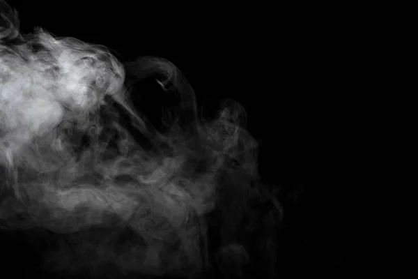 Abstract Powder Smoke Effect Isolated Black Background — Stock Photo, Image