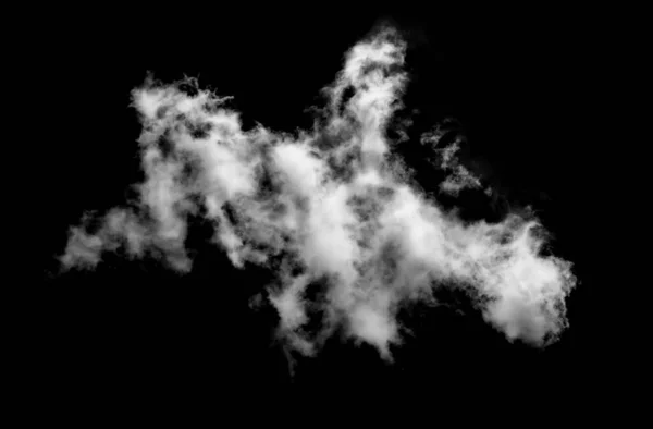 Texturált Füst Elvont Fehér Elszigetelt Fekete Háttér — Stock Fotó