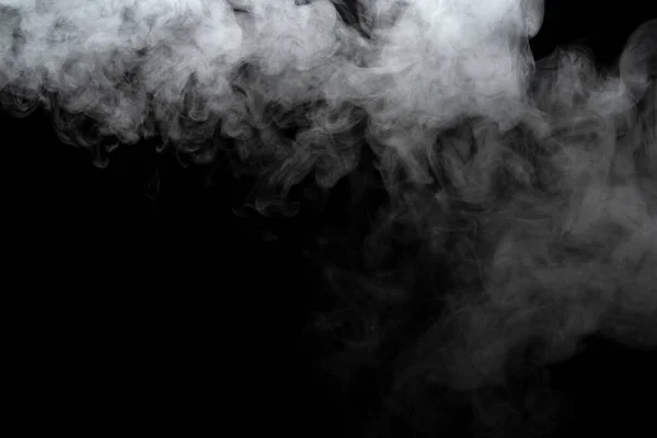 Abstract Powder Smoke Effect Isolated Black Background — Stock Photo, Image