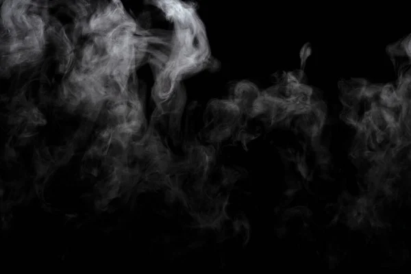 Abstract Powder Smoke Effect Isolated Black Background — Stock Photo, Image