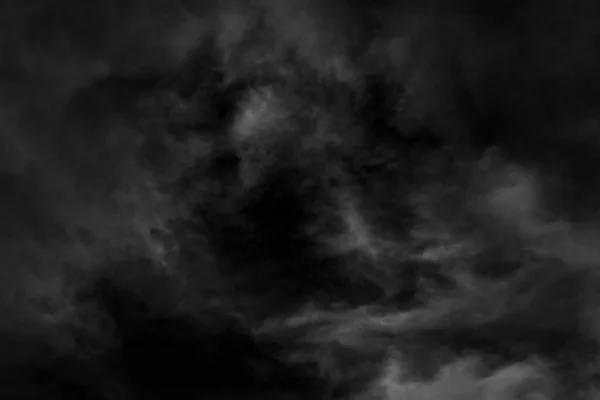 Nuvem Branca Céu Preto Texturizado Fundo — Fotografia de Stock