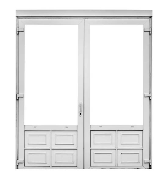 Wooden Door Isolated White Background Clipping Path — Stock Photo, Image