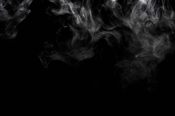 Abstract Powder Smoke Effect Isolated Black Background — Stock Photo, Image