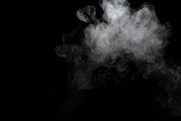 Abstract Powder Smoke Effect Isolated Black Background — Stock Photo, Image