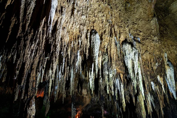 Stalactieten Khao Bin Cave Ratchaburi Thailand — Stockfoto