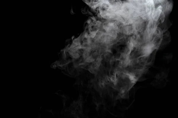 Abstract Powder Smoke Effect Isolated Black Background — Stock Photo, Image