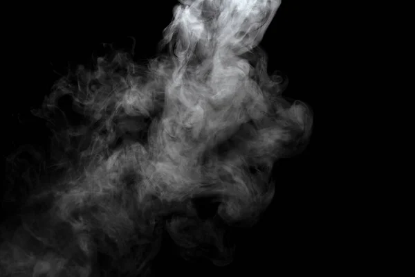 Polvo Abstracto Efecto Humo Aislado Sobre Fondo Negro — Foto de Stock