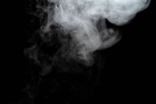 Polvo Abstracto Efecto Humo Aislado Sobre Fondo Negro — Foto de Stock