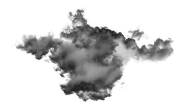 Beyaz arkaplanda beyaz bulut, Duman desenli, fırça efektli