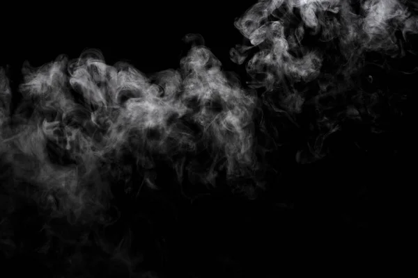 Polvo Abstracto Efecto Humo Aislado Sobre Fondo Negro — Foto de Stock