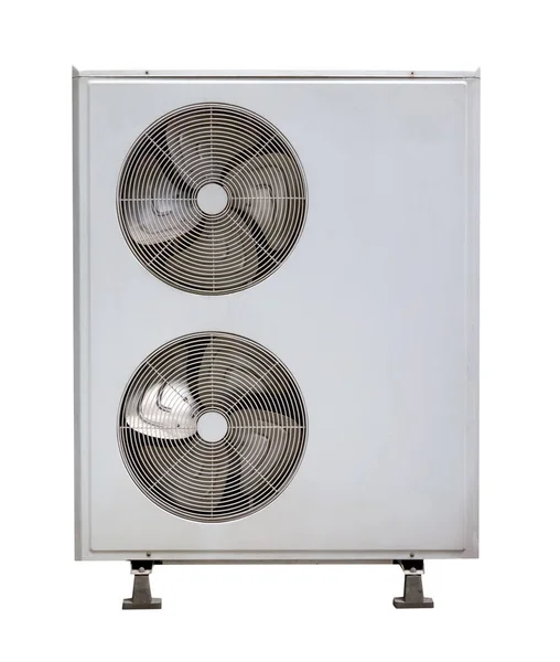 Compressor Unit Air Conditioner Isolated White Background Include Clipping Path — Stock Photo, Image