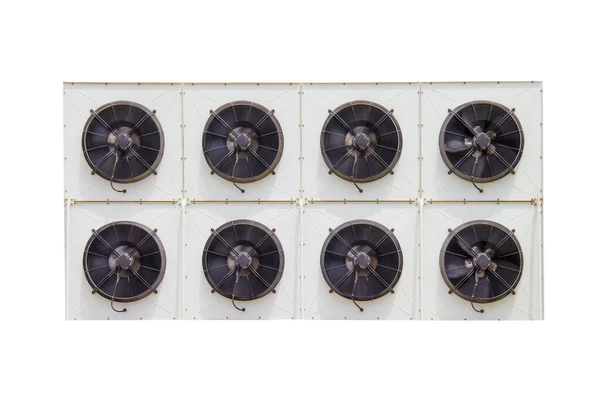 Kompresszor Egység Légkondicionáló Elszigetelt Fehér Alapon Beleértve Nyírás Útvonal — Stock Fotó