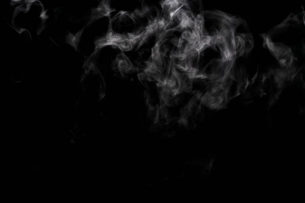 Polvo Abstracto Efecto Humo Aislado Sobre Fondo Negro — Foto de Stock