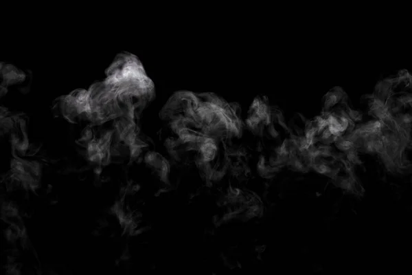 Abstract Powder Smoke Effect Isolated Black Background — Stock Photo, Image