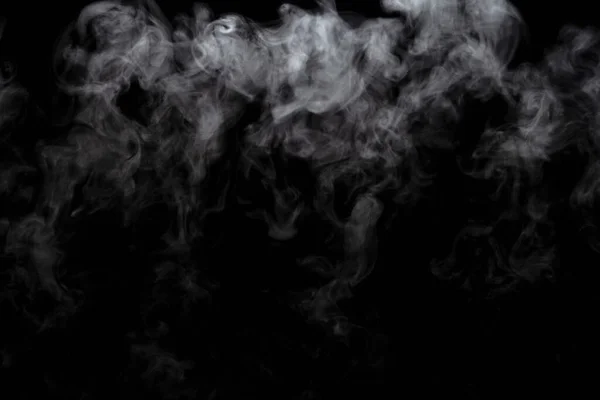 Polvo Abstracto Efecto Humo Aislado Sobre Fondo Negro Fuera Foco — Foto de Stock