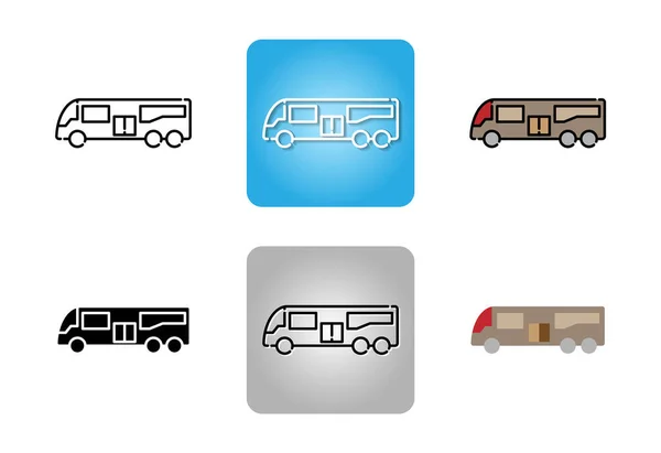 Bus Symbol Isoliert Auf Weißem Hintergrund Für Webdesign Gesetzt — Stockvektor