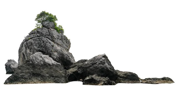 Schöne Insel Isoliert Auf Weißem Hintergrund — Stockfoto