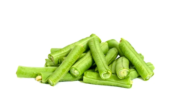 Green Beans Isolated White Background — Stock Photo, Image