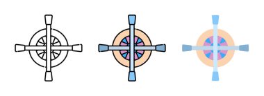 Çapraz anahtar ve lastik simgesi web tasarımı için beyaz arkaplanda izole edildi 