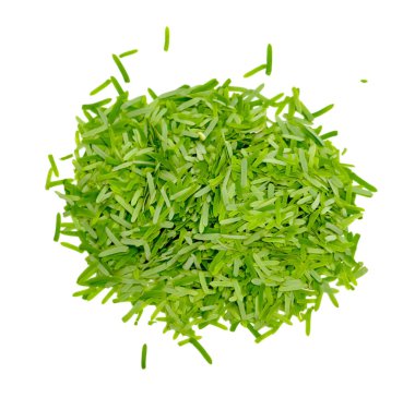 Akasya pennatası ya da Cha Om yaprağı beyaz arka planda izole, yeşil yapraklar desen