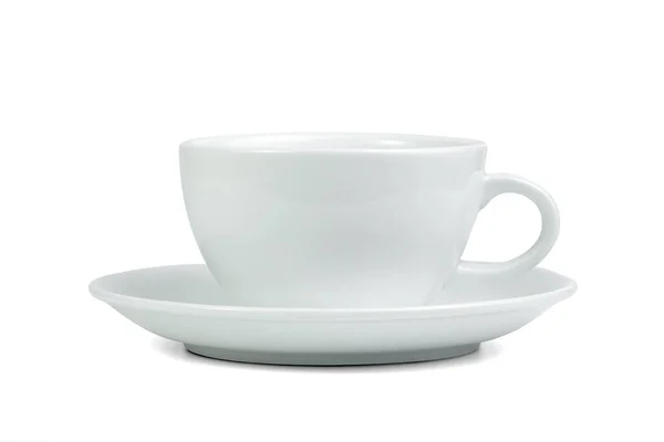 Tasse Kaffee Isoliert Auf Weißem Hintergrund Gehören Clipping Pfad — Stockfoto