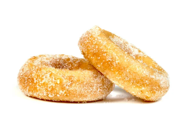 Цукрове Кільце Пончика Ізольовано Білому Тлі — стокове фото