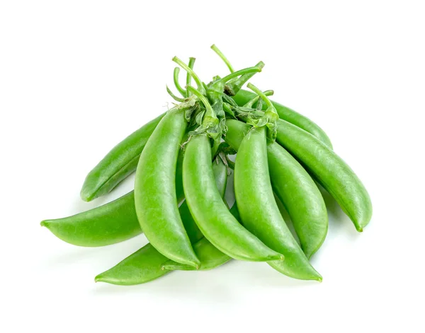 Guisantes Verdes Aislados Sobre Fondo Blanco —  Fotos de Stock