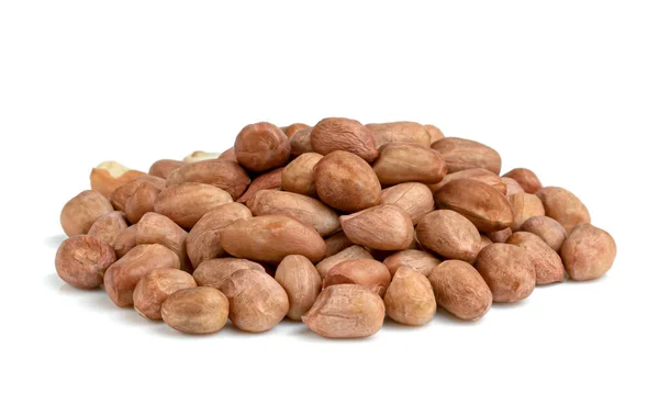 Raw Peanuts Isolated White Background — Stock Photo, Image
