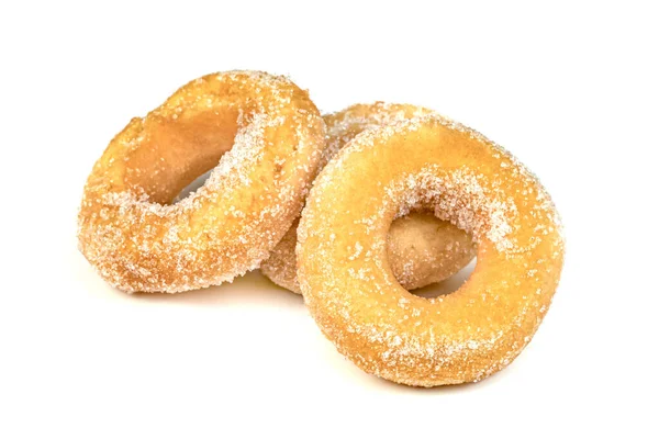 Sugar Ring Donut Isolated White Background — Stock Photo, Image