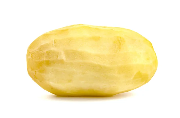 Geschilde Aardappelen Geïsoleerd Witte Achtergrond — Stockfoto