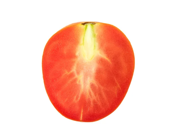 Pomidor Plasterkach Izolowany Białym Tle — Zdjęcie stockowe