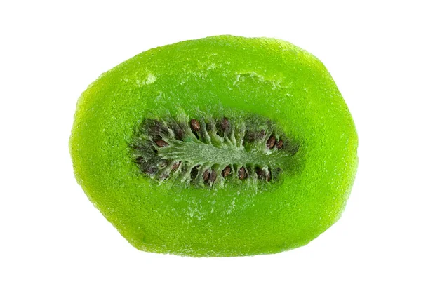 Fructe Kiwi Uscate Izolate Fundal Alb — Fotografie, imagine de stoc