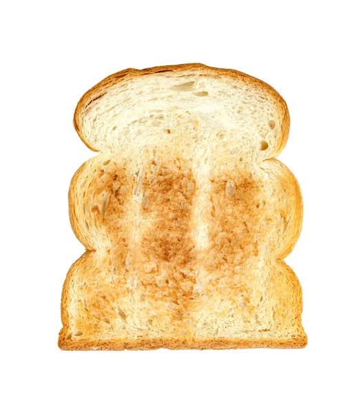 Toasted Slice Bread Isolated White Background — Stock Photo, Image