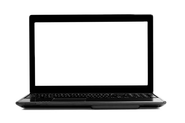 Computer Laptop Isolated White Background Include Clipping Path — Stock Photo, Image