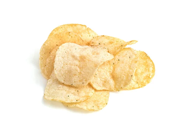 Patates Cipsi Beyaz Arkaplanda Izole — Stok fotoğraf
