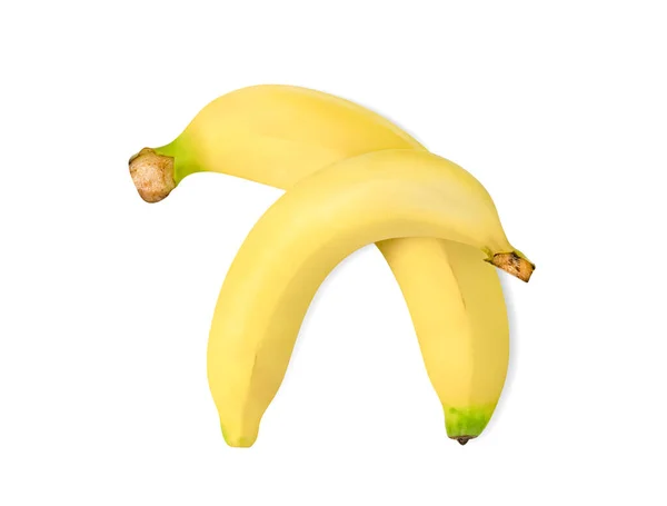 Dojrzały Banan Izolowany Białym Tle Zawiera Ścieżkę Wycinania — Zdjęcie stockowe