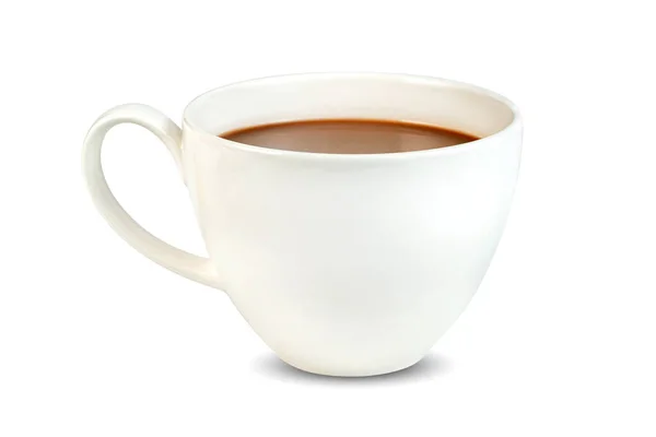 Kaffe Kopp Isolerad Vit Bakgrund Inkluderar Klippning Väg — Stockfoto