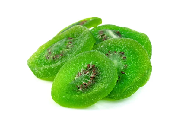 Sušené Kiwi Ovoce Izolované Bílém Pozadí — Stock fotografie
