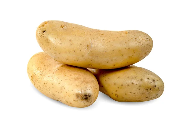 Kartoffeln Isoliert Auf Weißem Hintergrund Einschließlich Schneideweg — Stockfoto