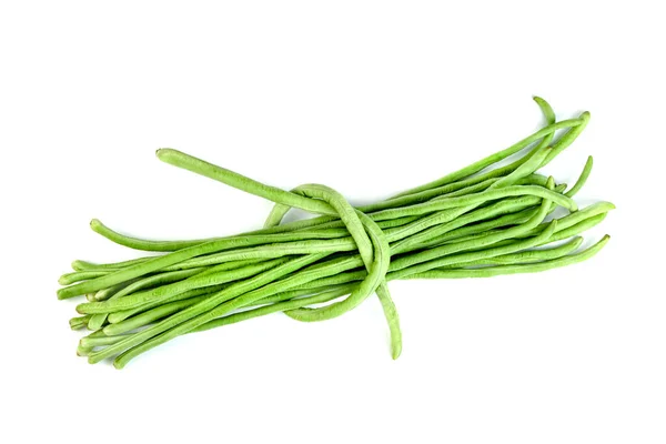 Long Bean Cowpea Isolated White Background — Stock Photo, Image